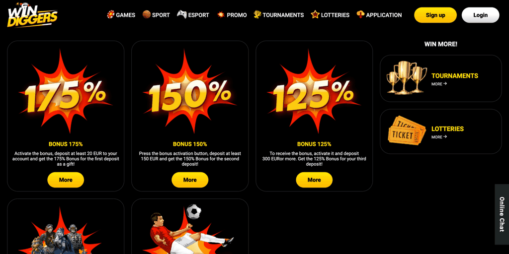 Win Diggers Casino Site Top Gamings